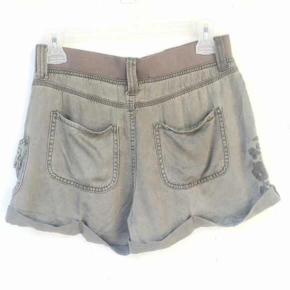 Shorts Boho XS Imbrodery Green Pants New - Picture 4 of 8